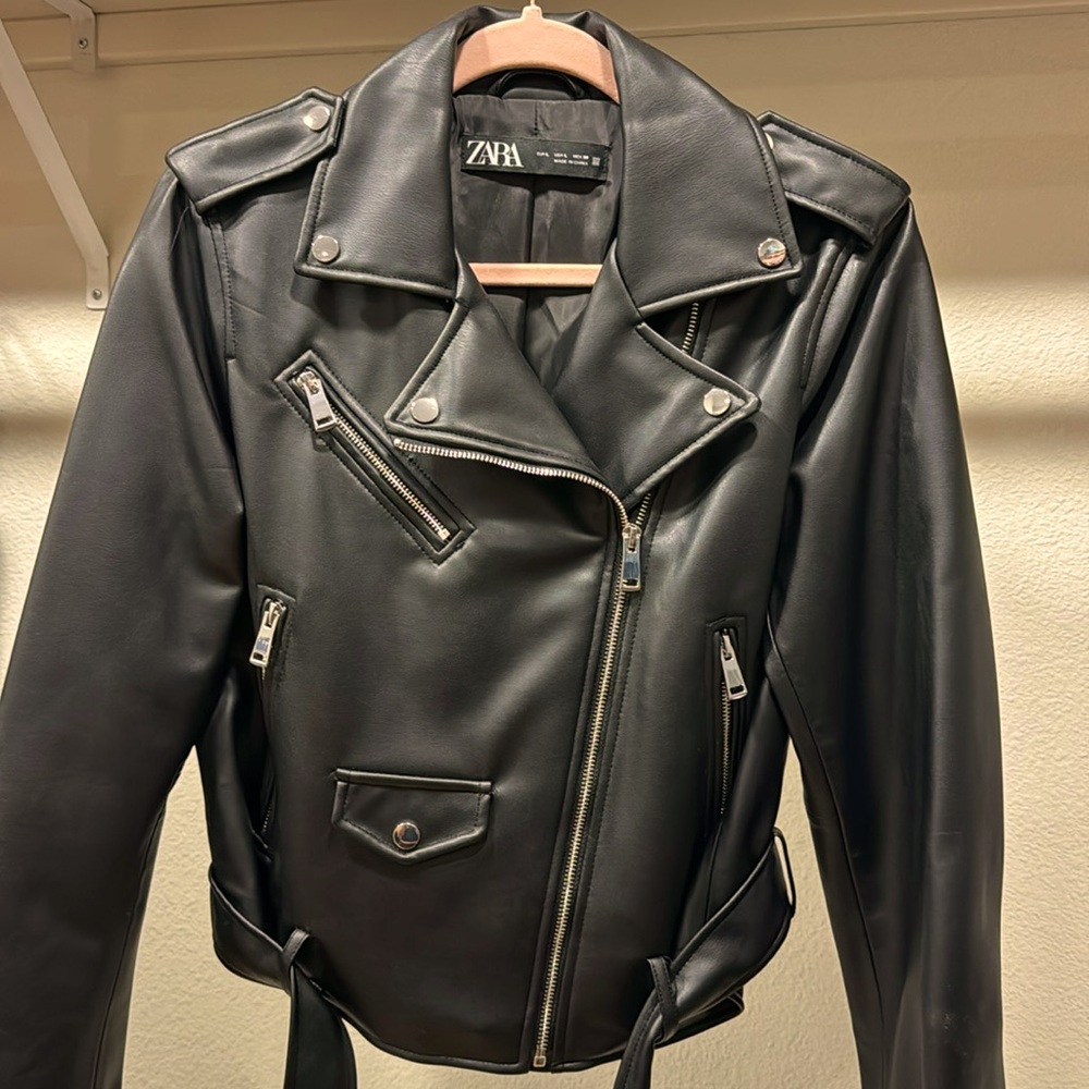 Zara leather jacket